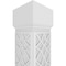 Ekena Millwork Craftsman Classic Square Non-Tapered Mosaic Fretwork Column w/ Mission Capital & Mission Base CC1210ENMSCMIMI - alternate 5